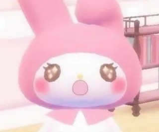 🌷 9b856dcc My Melody My Melody, Sanrio, kartun, imut, kawaii, merah muda, kelinci telegram sticker