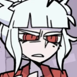 😠 b59ae45b Justice Helltaker 애니메이션, 소녀, Helltaker, Justice, 악마 telegram sticker