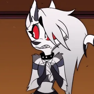 😰 3b277525 Loona Helluva Boss Loona, Helluva Boss, 만화, 지옥견, 애니메이션 whatsapp sticker