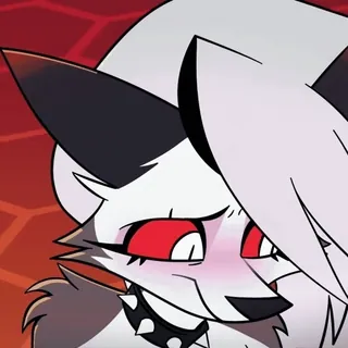 😊 523183ee Loona Helluva Boss 만화, 지옥견, 루나, 헬루바 보스, 악마, 애니메이션 whatsapp sticker