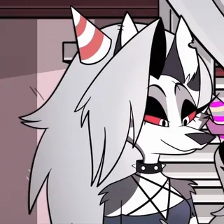 Helluva Boss: Loona by @CrazySnep whatsapp stickers