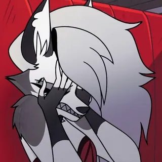 🤦 b5064964 Loona Helluva Boss Loona, Helluva Boss, 늑대, 울음, 슬픔 whatsapp sticker