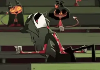 😵 ba85a7e0 helluva boss, anime, demon, animatie whatsapp sticker