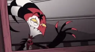 🙋 d25ac76b Blitzo Helluva Boss duiveltje, cartoon, hel, demon, personage whatsapp sticker