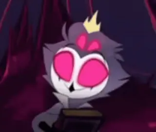 🙃 e3fe3391 Stolas Helluva Boss uil, demon, prins, cartoon, animatie whatsapp sticker