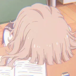 🐾 261fd8af อนิเมะ, ผู้หญิง, ง่วง, นอน, เหนื่อย telegram sticker