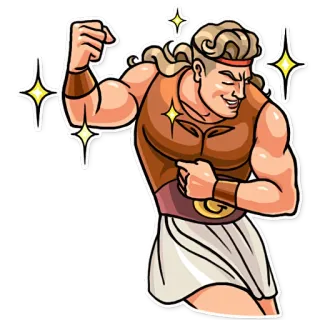 🎉 7af3b2c8 Hercules Геркулес, герой, мускулы, мифология, мультфильм, древняя Греция telegram sticker