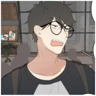 😒 8ae6c3d2 Anime, Postać, Okulary, Mężczyzna telegram sticker