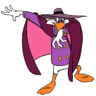 🙃 74df2121 Darkwing Duck 漫画, アヒル, スーパーヒーロー, アニメ, ディズニー telegram sticker