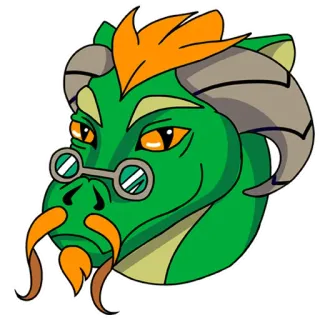 🐲 7b6fceae 龙, 奇幻, 生物, 动物, 卡通, 怪物 telegram sticker