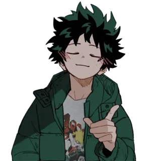 👌 8d0ac584 Izuku Midoriya My Hero Academia Anime, My Hero Academia, Deku, Izuku Midoriya, Fanart telegram sticker