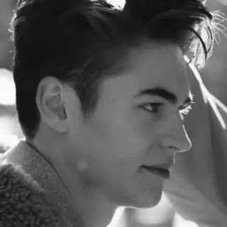 🔸 18e343ed người, chân dung, đàn ông, khuôn mặt, đen trắng telegram sticker