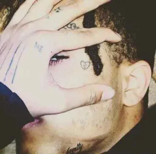 💀 42b677cc XXXTentacion Loyalty XXXTentacion, Rappeur, Tatouage, Tatouage visage, Loyauté telegram sticker