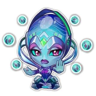 🤚 2a67c303 alien, cartoon, digital art, character, sticker telegram sticker