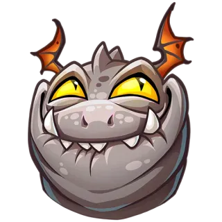 😆 5d473274 dragon, cartoon, monster, creature, fantasy telegram sticker