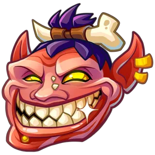 🤣 bb9c477a cartoon, monster, troll, fantasy, creature, funny, goblin telegram sticker