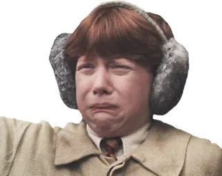 😷 e0aa8d26 Ron Weasley Harry Potter huilen, boos, verdrietig, harry potter, ron wemel telegram sticker