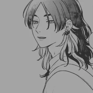 🔒 9967debf Anime, Manga, Dibujos animados, Retrato, Ilustración telegram sticker