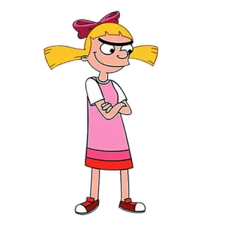 😖 336e7113 Helga Pataki Hey Arnold! Cartoon, Personage, Meisje, Helga Pataki, Hé Arnold! telegram sticker