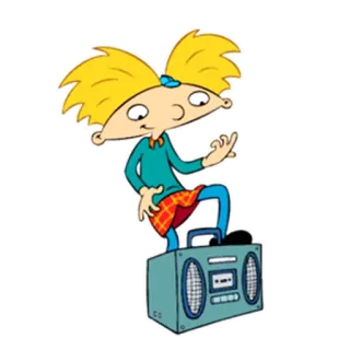 🎼 73f5e2f8 Helga Pataki Hey Arnold! cartoon, jaren 90, nickelodeon, Hé Arnold!, Helga Pataki, personage telegram sticker