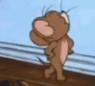 🤍 77f2249e Jerry Mouse Tom and Jerry cartoon, mouse, Jerry, animal, character whatsapp sticker