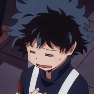 😅 04a0583a Izuku Midoriya My Hero Academia 动漫, 我的英雄学院, 绿谷出久, Deku, 漫画, 角色 telegram sticker