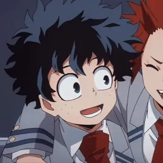 😀 09855ad0 Izuku Midoriya My Hero Academia 动漫, 我的英雄学院, 绿谷出久, 德久, 我的英雄 telegram sticker