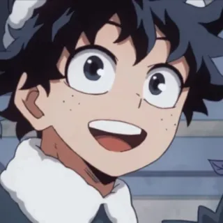 😃 231f2af9 Izuku Midoriya My Hero Academia 动漫, 漫画, 我的英雄学院, 绿谷出久, 德久 telegram sticker