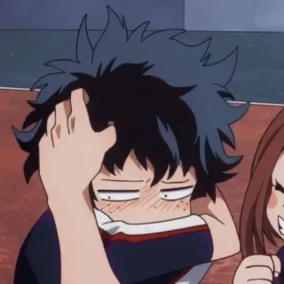 😳 406829c9 Izuku Midoriya My Hero Academia 动漫, 我的英雄学院, 绿谷出久, 德久, 搞笑, 卡通 telegram sticker