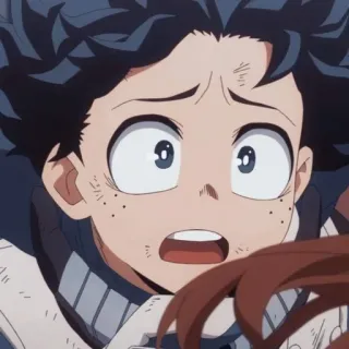 😱 76f13855 Izuku Midoriya My Hero Academia 动漫, 我的英雄学院, 绿谷出久, 德久 telegram sticker