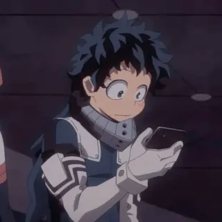 😳 8904321e Izuku Midoriya My Hero Academia 动漫, 我的英雄学院, 绿谷出久, Deku telegram sticker