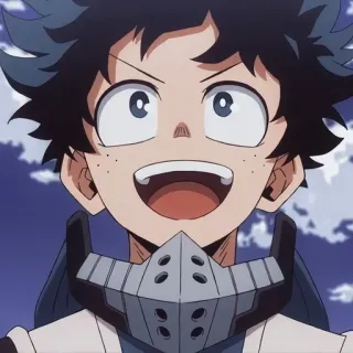 🤧 b947c0f4 Izuku Midoriya My Hero Academia 动漫, 漫画, 我的英雄学院, 绿谷出久, Deku, 英雄 telegram sticker