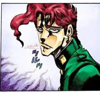 🌟 bc51cecf Noriaki Kakyoin JoJo's Bizarre Adventure Noriaki Kakyoin, JoJo's Bizarre Adventure, Anime, Manga, Charakter, Illustration, Zeichnung whatsapp sticker