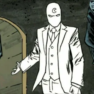 🎧 ef736723 Moon Knight fumetto, supereroe, costume, marvel, luna telegram sticker
