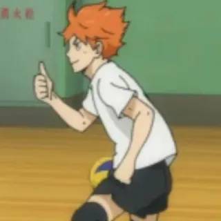 🍙 291e511e Hinata Shoyo Haikyuu!! Anime, Haikyuu, Hinata Shoyo, Volleyball whatsapp sticker