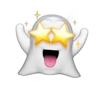 👻 05f5e637 ผี, อิโมจิ, ดาว, ประกาย, น่ารัก, ตลก telegram sticker