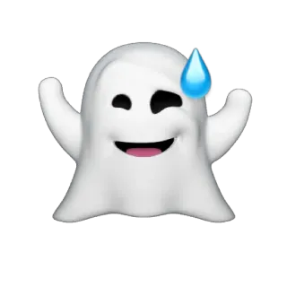 👻 f4c8a5a2 ผี, อีโมจิ, เหงื่อ, กลัว, ตลก, การ์ตูน, ฮาโลวีน telegram sticker