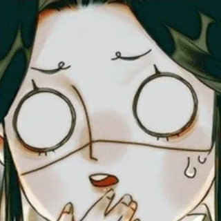 🌾 10d8fee3 Anime, Manga, Personnage, Illustration, Visage telegram sticker