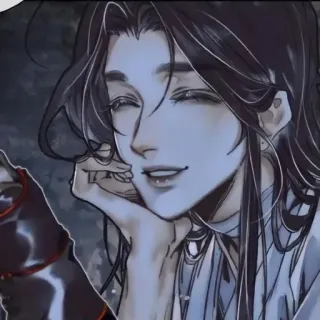 🌾 ee5c7e71 homme, sourire, art, personnage telegram sticker