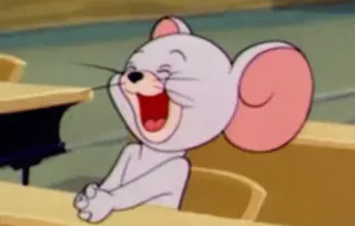 😂 02a32e3c topo, cartone animato, ridere, divertente, animale whatsapp sticker