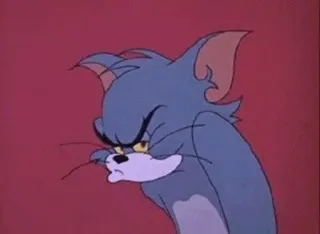 😒 13bbc0c7 Tom Cat Tom and Jerry cartone animato, gatto, arrabbiato, meme, divertente, Tom e Jerry, Tom gatto whatsapp sticker
