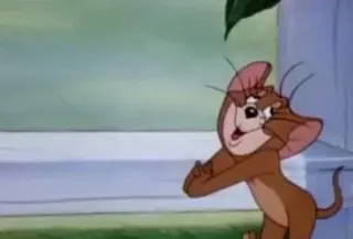 😌 1453acb8 Jerry Tom and Jerry cartone animato, topo, divertente, personaggio whatsapp sticker