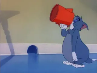 😖 66b5c278 Tom Cat Tom and Jerry cartone animato, gatto, animale, divertente, animazione whatsapp sticker