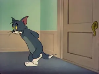 🙄 67de1371 Tom Cat Tom and Jerry cartone animato, gatto, preoccupato, animazione, personaggio whatsapp sticker