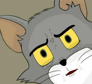 😐 a1320fcc Tom Cat Cartone animato, Gatto, Meme, Divertente, Sarcastico whatsapp sticker