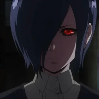 🪁 1f6735be Touka Kirishima Tokyo Ghoul Anime, Tokyo Ghoul, Touka Kirishima, Ghoul, Mata merah, Karakter whatsapp sticker