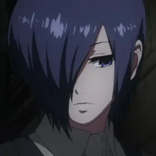 🪁 264bb700 Touka Kirishima Tokyo Ghoul anime, karakter, Tokyo Ghoul, Touka Kirishima, cewek, rambut hitam whatsapp sticker
