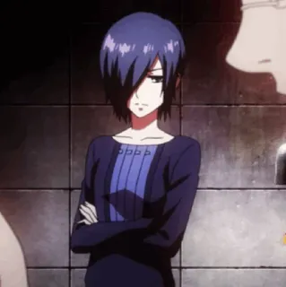 🪁 597deabd Touka Kirishima Tokyo Ghoul Anime, Manga, Karakter, Touka Kirishima, Tokyo Ghoul whatsapp sticker