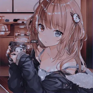 〰️ 6eac4883 Anime, Ragazza, Carina, Kawaii, Manga, Illustrazione whatsapp sticker