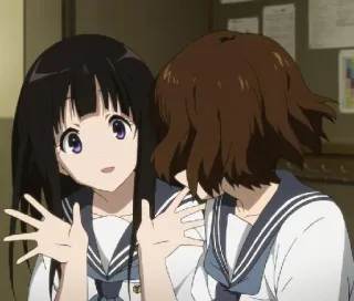 😃 0abde276 Anime, Uniforme scolastica, Amicizia, Ragazze, Carino whatsapp sticker